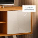 Ver imagem 7 de Rack para TV até 55 Polegadas 2 Portas Pés Retrô Lisboa Marrom Off White
