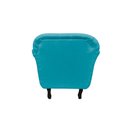 Ver imagem 6 de Poltrona Decorativa Dália Veludo Azul Turquesa