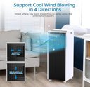 Ver imagem 3 de Takywep Ar-condicionado Portátil 8.000 Btu 3 em 1 Branco/preto