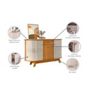 Ver imagem 5 de Buffet Aparador Balcão 2 Portas Curvo 1 Gaveta Monza