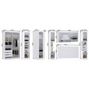 Ver imagem 7 de Quarto Completo Alpes 9 Portas 5 Gavetas MDP Branco Luciane Móveis