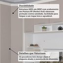 Ver imagem 4 de Quarto Completo Alpes 9 Portas 5 Gavetas MDP Branco Luciane Móveis