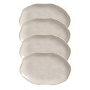 Ver imagem 1 de Conjunto com 04 Travessas Oval Rasa Média 30x20 Cm Orgânico Latte Porto Brasil
