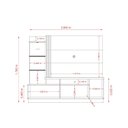 Ver imagem 7 de Estante para TV e Home Theater até 60 Polegadas 200CMX178,5cm 2 Portas Frizz Plus Branco