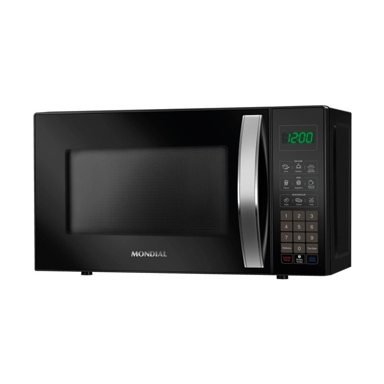 Microondas Mondial Mo-01-21-b 1200w 21 Litros 10 Níveis de Potência Preto 220v