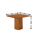 Ver imagem 4 de Mesa de Jantar Eloise 90cm Tampo MDF Laminado Canto Copo com 4 Cadeiras Yasmin