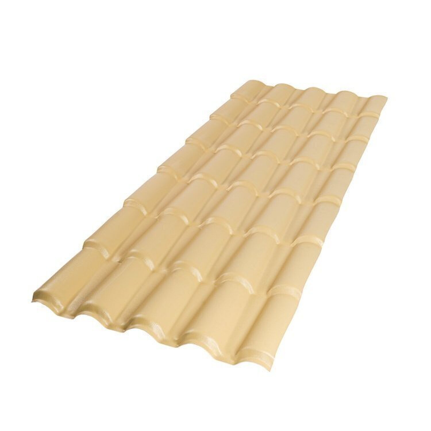 Kit 5 Telhas Colonial Pvc 2,62 X 5 Ondas