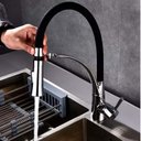 Ver imagem 5 de Torneira Misturador Monocomando Para Cozinha 3191 C 21 Black 40cm Rainha Metais