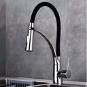 Ver imagem 2 de Torneira Misturador Monocomando Para Cozinha 3191 C 21 Black 40cm Rainha Metais