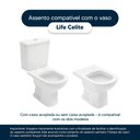 Ver imagem 4 de Assento Sanitario Life Preto para Vaso Celite