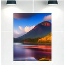 Ver imagem 1 de Quadro Decorativo Tela Canvas Paisagens Ref:qbpa17 Lojall 120 X 80 Cm Borda Infinita