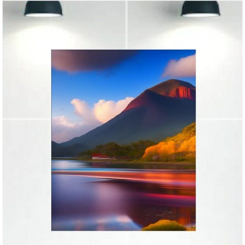 Quadro Decorativo Tela Canvas Paisagens Ref:qbpa17 Lojall 120 X 80 Cm Borda Infinita