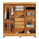 Ver imagem 3 de Guarda-roupa Casal Prático 6 Portas 3 Gavetas Demóbile