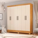 Ver imagem 4 de Guarda-roupa Casal Prático 6 Portas 3 Gavetas Demóbile