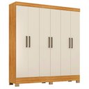 Ver imagem 1 de Guarda-roupa Casal Prático 6 Portas 3 Gavetas Demóbile