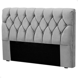 Cabeceira Cama Casal Box Estofada 1,4m Quarto Suede Istambul:cinza