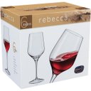 Ver imagem 2 de Bohemia Rebecca Taça Vinho 24x9x9cm 460ml Cristal Transp 6PÇ