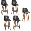 Ver imagem 1 de Kit com 5 Banquetas para Cozinha Milão Preto