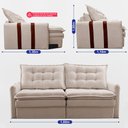 Ver imagem 4 de Sofá Baú sem Caixa Retrátil 1,60m Softgel Petit Boucle Cama Inbox