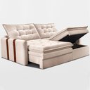 Ver mais imagens de Sofá Baú sem Caixa Retrátil 1,60m Softgel Petit Boucle Cama Inbox