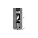Ver imagem 4 de Guarda Roupa Closet de Quarto Canto Oblíquo Rizon C/ 1 Porta Branco - Novo Horizonte