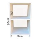 Ver imagem 2 de Expositor C/ Prateleira em Mdp Quarto Infantil Organiza Brinquedos Technox Branco