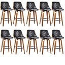 Ver imagem 1 de Kit com 10 Banquetas para Cozinha Milão Preto