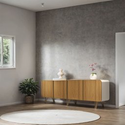 Buffet Aparador Bilbao 4 Portas e Prateleiras 220x75 Off White-cinamomo Edecasamoveis - 3