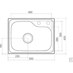 Cuba Tramontina Morgana Compact 48 Fx Undermount em Aço Inox Tramontina - 4
