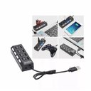 Ver imagem 3 de Hub Usb 20 de Alta Velocidade com 47 Portas e Botão Liga/desliga - Preto