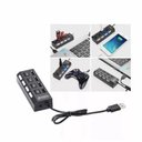Ver imagem 4 de Hub Usb 20 de Alta Velocidade com 47 Portas e Botão Liga/desliga - Preto