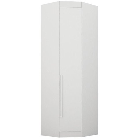 Guarda Roupa Modulado Individual Oblíquo Orion Branco 1 Porta Leifer Móveis