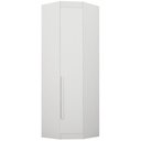 Ver imagem 1 de Guarda Roupa Modulado Individual Oblíquo Orion Branco 1 Porta Leifer Móveis