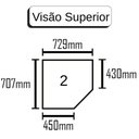 Ver imagem 4 de Guarda Roupa Modulado Individual Oblíquo Orion Branco 1 Porta Leifer Móveis