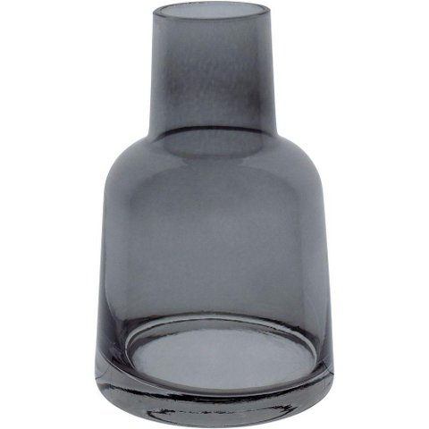Vaso Decorativo Enfeite Casa Home&co Vidro 14x9x9cm Cinza