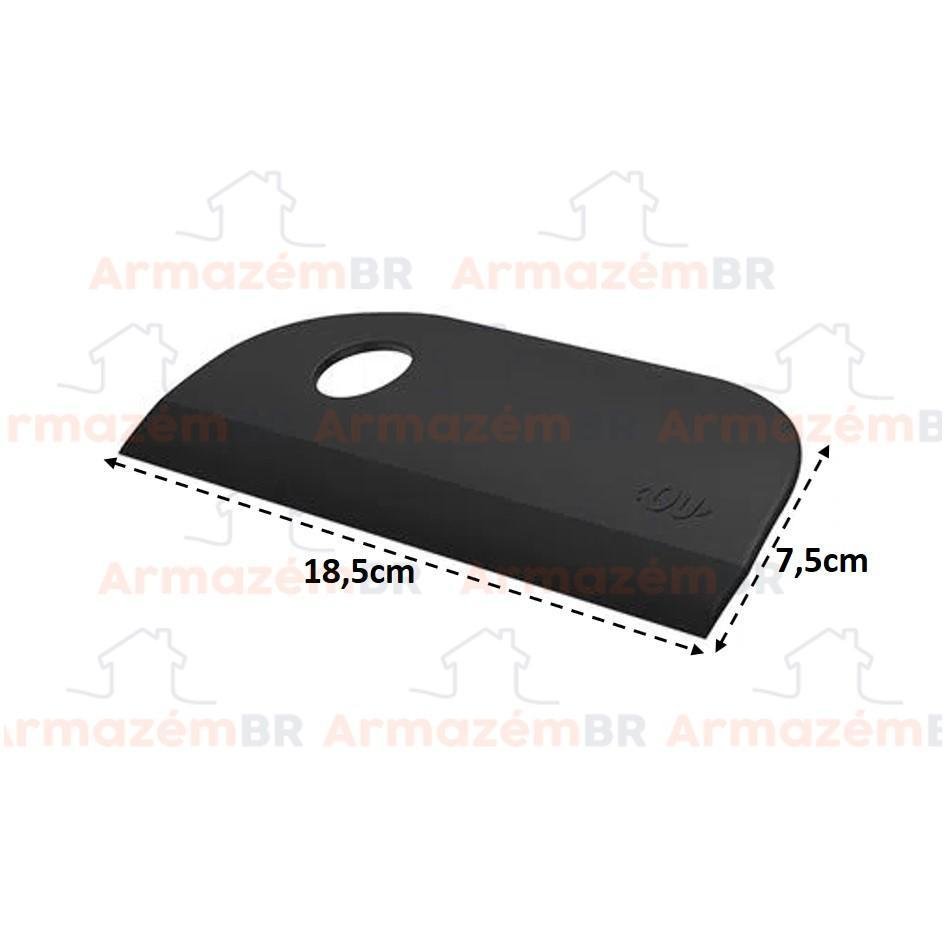 Kit Dispenser Porta Detergente Escorredor Rodo ou - Preto - 3