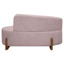 Ver imagem 6 de Sofá Orgânico Namoradeira 2 Lugares Feijão Thor 180cm Bouclê:rosa Bebê