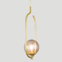 Ver imagem 3 de Lustre Pendente On Clip - Ouro com Globo de Vidro Fumê - 4125-14-fu