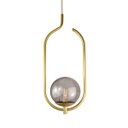 Ver imagem 6 de Lustre Pendente On Clip - Ouro com Globo de Vidro Fumê - 4125-14-fu