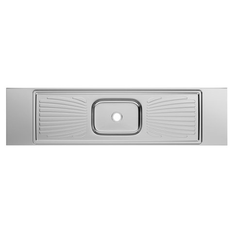 Pia para Cozinha Monobloco Inox Cuba Simples 200x53cm Forminox
