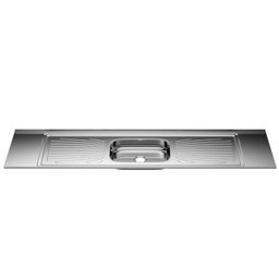 Pia para Cozinha Monobloco Inox Cuba Simples 200x53cm Forminox - 3 Pia para Cozinha Monobloco Inox Cuba Simples 200x53cm Forminox - 3