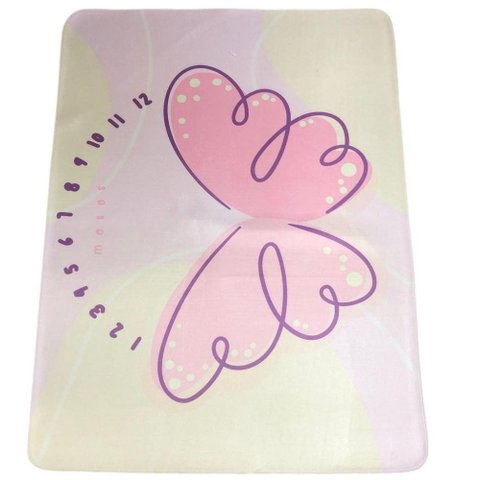 Tapete Infantil 95x130 Mesversário Rosa