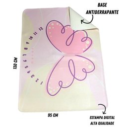 Tapete Infantil 95x130 Mesversário Rosa - 4