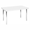 Ver imagem 2 de Mesa de Jantar Retangular 6 Lugares Tampo em MDP Fórmica Branco