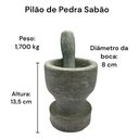 Ver imagem 7 de Jogo de Panelas de Pedra Sabão 6 Peças com Panela de Pressão