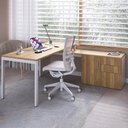 Ver imagem 7 de Mesa Escritorio Office 180x160 Cm 25856 Nogal Sevilha Branco Artesano