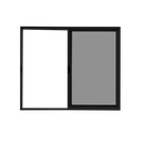Ver imagem 3 de Vitrô 2 Folhas de Correr Aluminio Preto 1,00x1,00 Linha 18 Modular
