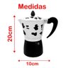 Cafeteira Italiana Premium Moka 300ml Estampa Vaquinha - 4