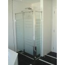 Ver imagem 3 de Película Jateada Para Vidro Box Vitrine Janela Vinil Adesico Lavável Autocolante 2x1mt