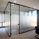 Ver imagem 1 de Película Jateada Para Vidro Box Vitrine Janela Vinil Adesico Lavável Autocolante 2x1mt